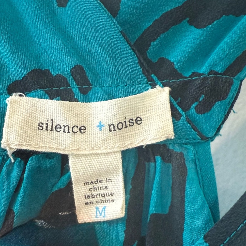 Y2K Teal and Black Leopard Print Tank Top - Picture 3 of 3